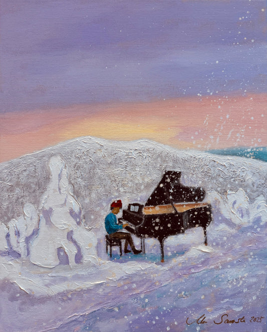 Sävel tunturin yllä.